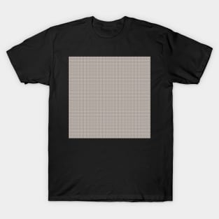 Gingham by Suzy Hager        Cade Collection 26 Small      Shades of Grey, Brown and Violet T-Shirt